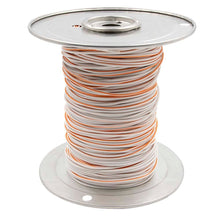 Load image into Gallery viewer, Install Bay US18500WOR 18 GA US GPT All Copper Primary Wire White w/Orange Trace