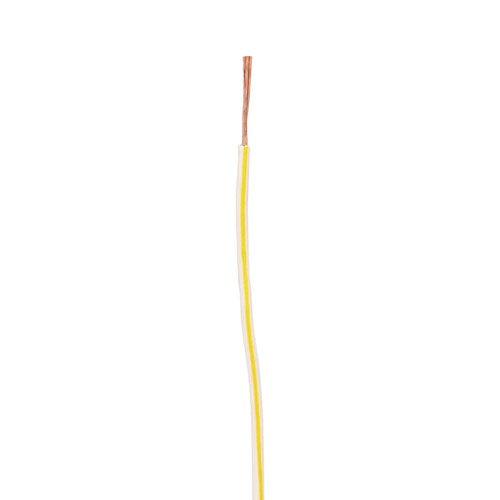 Install Bay US18500WYL 18 GA US GPT All Copper Primary Wire White w/Yellow Trace