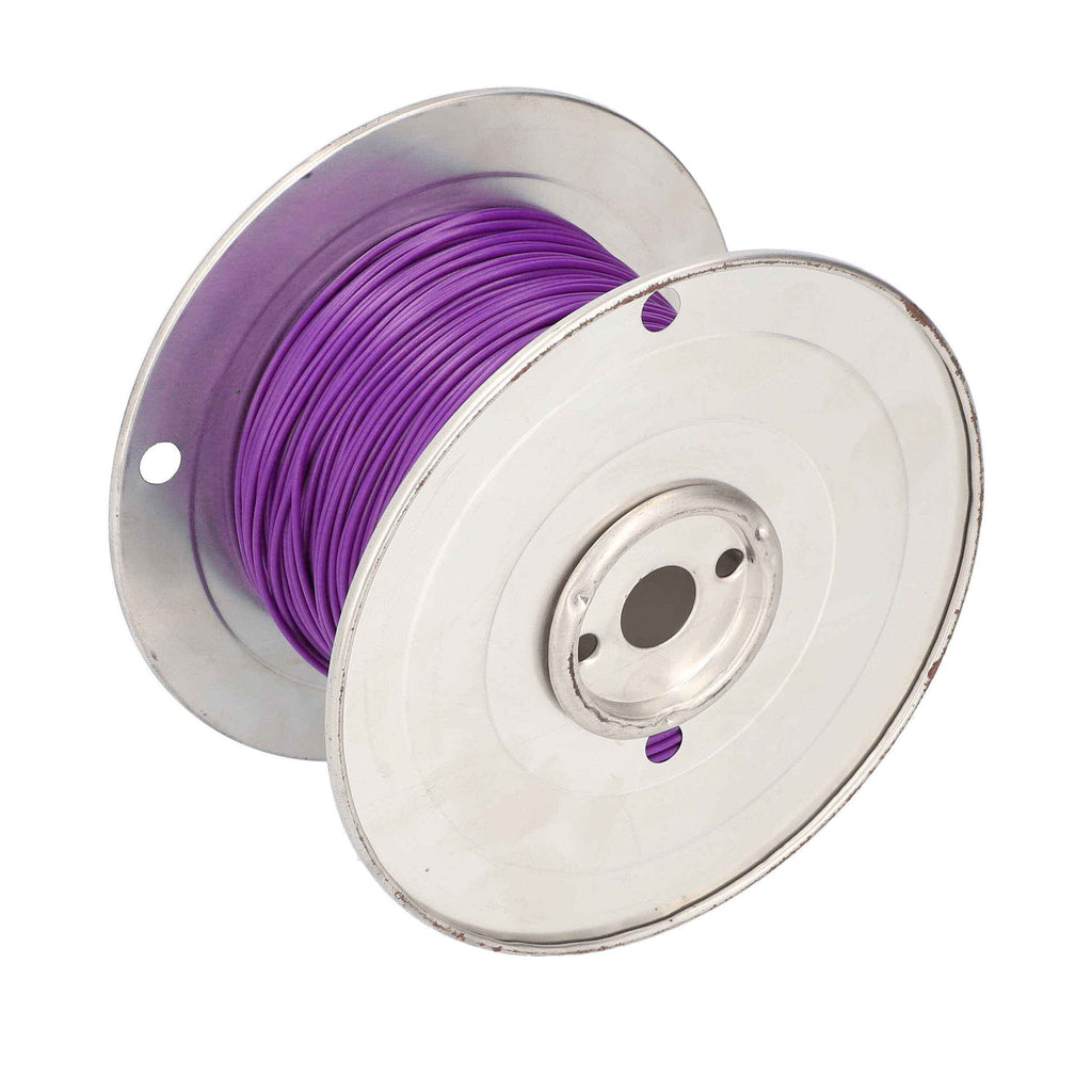 Install Bay US22500PL 22 GA US GPT All Copper Primary Wire Purple - Coil of 500 Ft