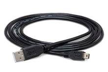 Load image into Gallery viewer, Hosa USB-206AM High-speed USB Type A to Mini-B Cable 6 foot