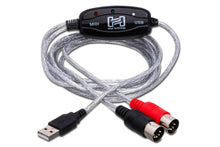 Load image into Gallery viewer, Hosa USM-422 TRACKLINK USB Interface MIDI I/O to USB Type A 6 foot