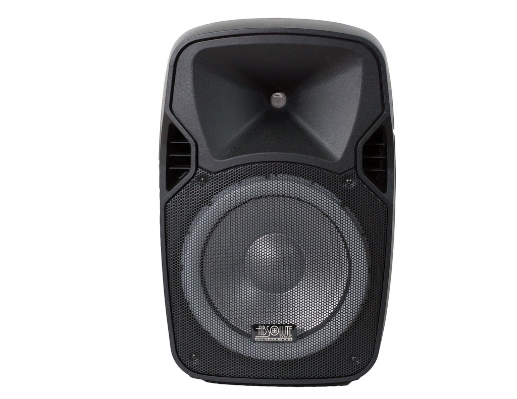 Absolute USPROBAT12 3000 Watts Professional 12" Speaker PA System 2 Wireless Mics Bluetooth Rechargeable