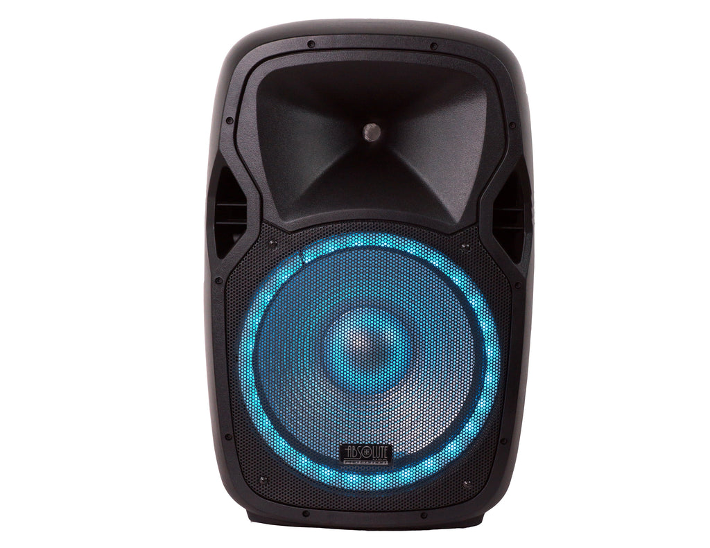 USPROBAT15 15" Portable Bluetooth PA Speaker System 3500W Rechargeable Outdoor Bluetooth Speaker Portable PA System w/ 2 Wireless Microphone, MP3 USB SD Card Reader, FM Radio, Rolling Wheels, Remote