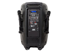 Load image into Gallery viewer, USPROBAT15 15&quot; Speaker PA System Wireless Mic Bluetooth Rechargeable + Stand