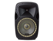 Load image into Gallery viewer, USPROBAT15 15&quot; Speaker PA System Wireless Mic Bluetooth Rechargeable + Stand