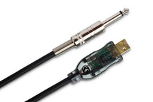 Load image into Gallery viewer, Hosa USQ-110 TRACKLINK Guitar USB Interface 1/4" TS Male to USB Type A 10 foot