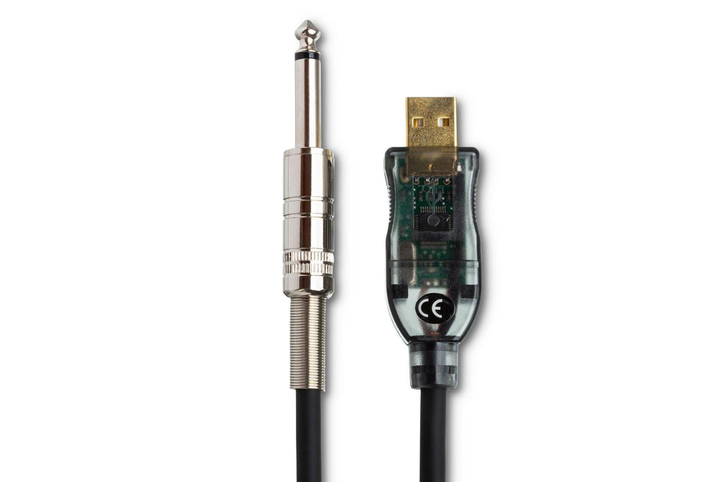Hosa USQ-110 TRACKLINK Guitar USB Interface 1/4" TS Male to USB Type A 10 foot