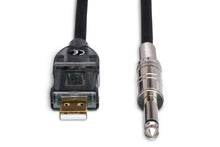 Load image into Gallery viewer, Hosa USQ-110 TRACKLINK Guitar USB Interface 1/4" TS Male to USB Type A 10 foot