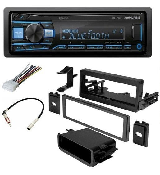 Alpine UTE-73B Single DIN Car Digital Media Stereo For 1995-2005 GM Vehicles