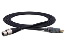Load image into Gallery viewer, Hosa UXA-110 TRACKLINK Microphone USB Interface XLR3F to USB Type A 10 foot