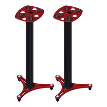 Charger l&#39;image dans la galerie, Ultimate Support MS-90-36R MS Series Professional Column Studio Monitor Stands with Non-marring Decoupling Pads and Three Internal Channels - 36&quot;/Red