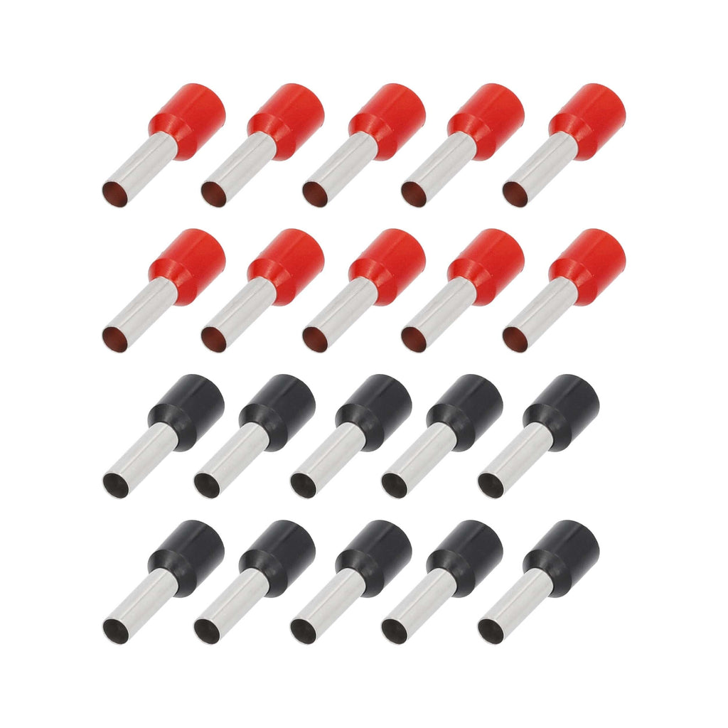 T-SPEC V10GA-FERR 20-Piece Red and Black 10GA Ferrules - Refill Pack