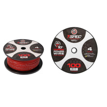 Load image into Gallery viewer, T-SPEC V10PW-4RD100 4 AWG 100ft Matte Red OFC Power Wire - v10 Series