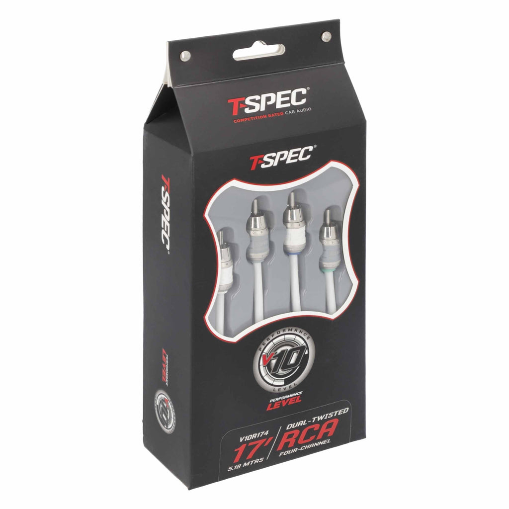 T-SPEC V10R174 RCA v10 Series 4-Channel Audio Cable - 17 FT