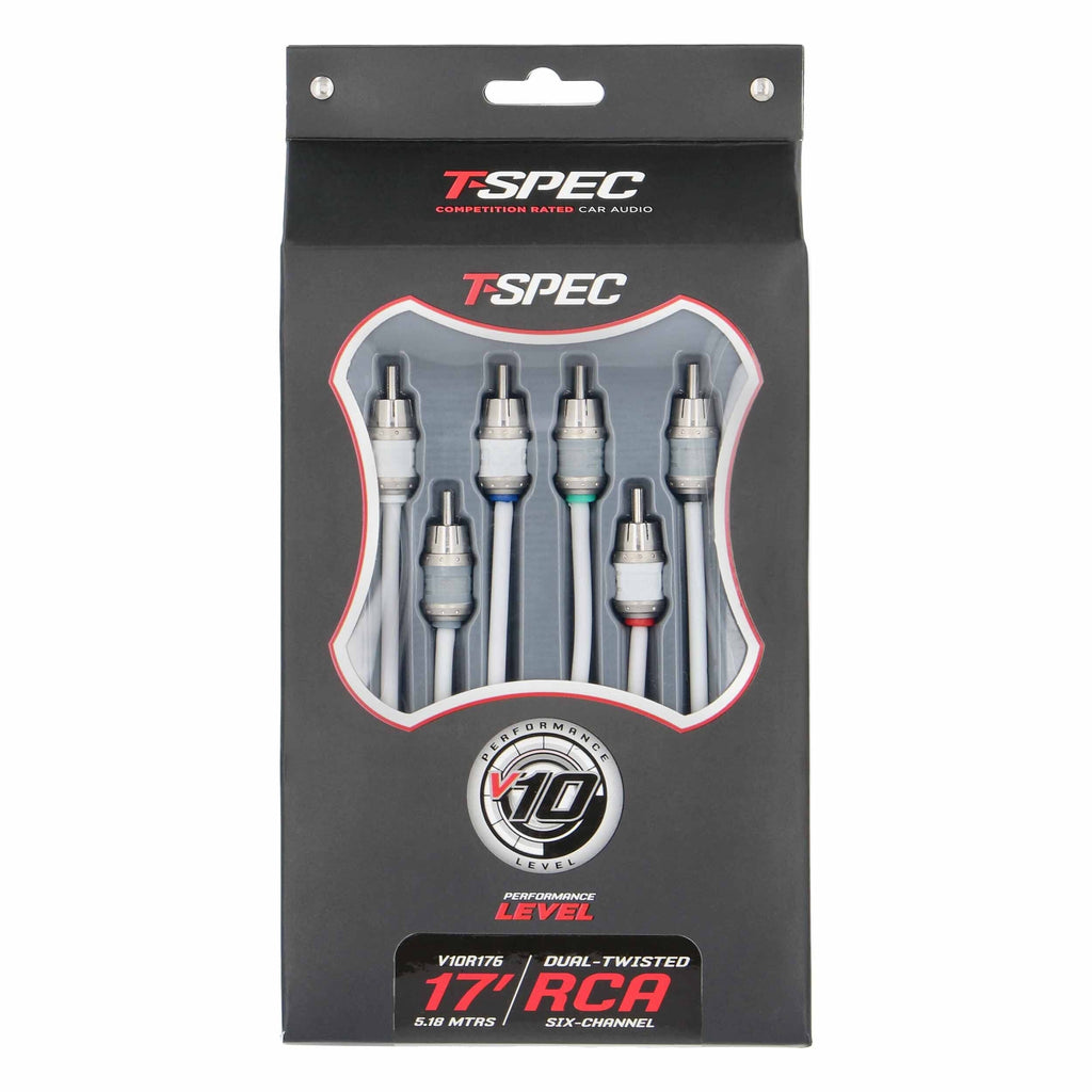 T-SPEC V10R176 RCA v10 Series 6-Channel Audio Cable - 17 FT