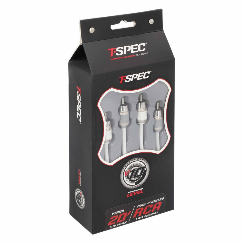 T-SPEC V10R20 RCA v10 Series 2-Channel Audio Cable - 20 FT