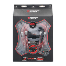 Charger l'image dans la galerie, T-SPEC V12-AK4 v12 4 AWG Amp Kit - 2400 W with RCA Cable