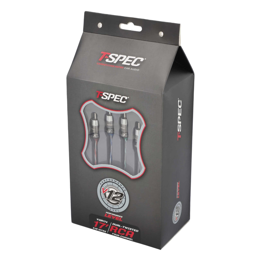 T-SPEC V12R174 RCA v12 Series 4-Channel Audio Cable - 17 FT