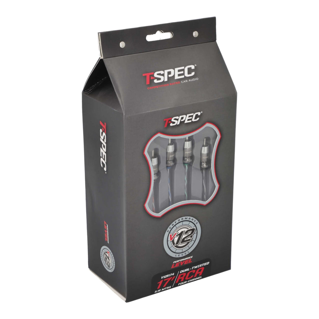 T-SPEC V12R174 RCA v12 Series 4-Channel Audio Cable - 17 FT