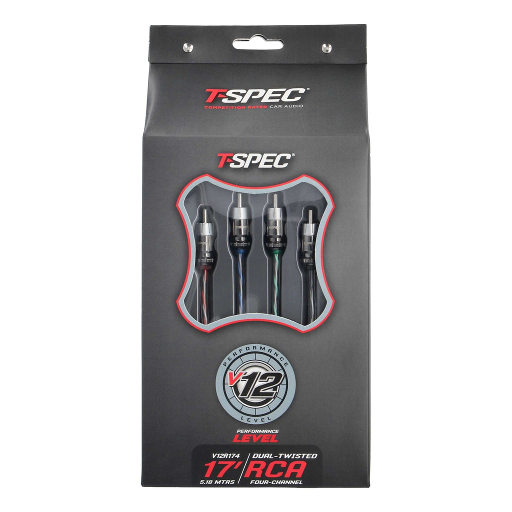 T-SPEC V12R174 RCA v12 Series 4-Channel Audio Cable - 17 FT