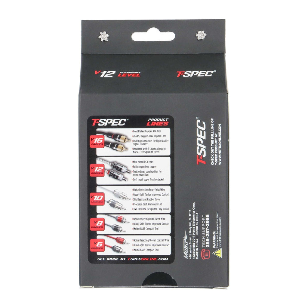 T-SPEC V12R6 RCA v12 Series 2-Channel Audio Cable - 6 FT