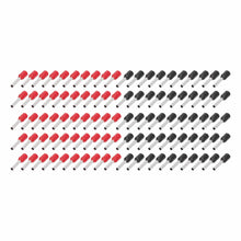 Load image into Gallery viewer, T-SPEC V1618GA-FERR 100-Piece Red and Black 16/18GA Ferrules - Refill Pack