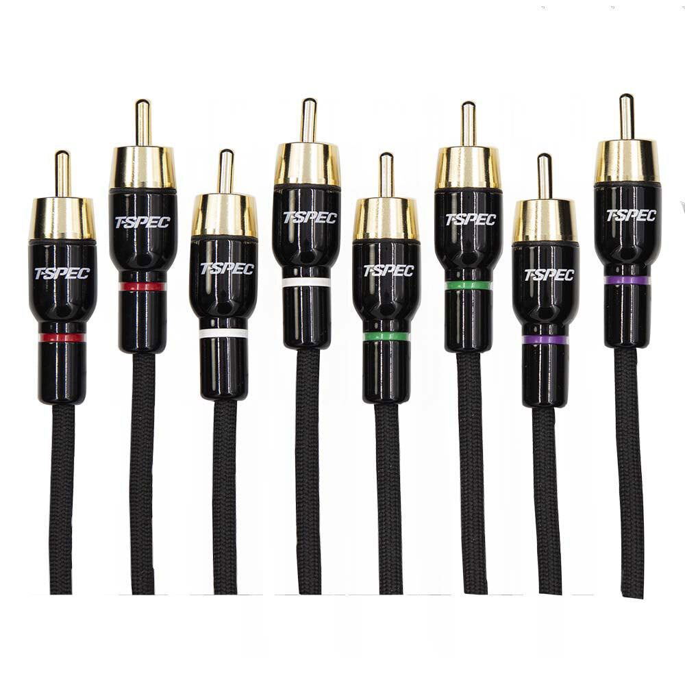 T-SPEC V16RCA-174 V16 Series 4 Channel RCA Audio Cables - 17 Feet