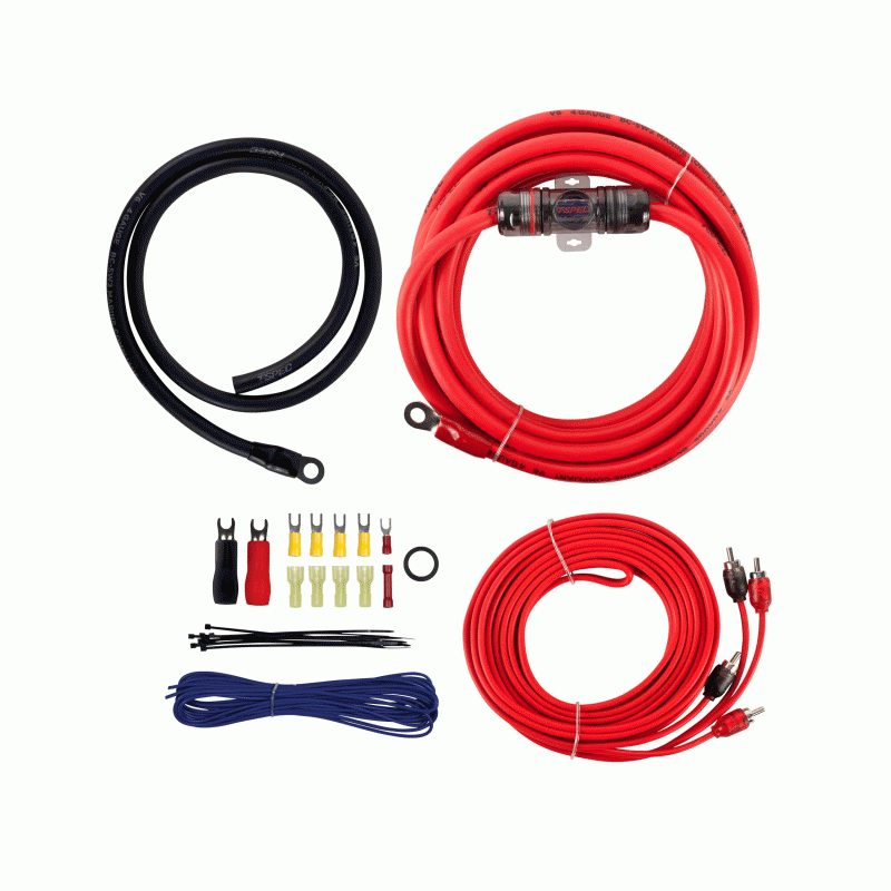 V6-RAK4 4 Gauge Car Audio Amplifier Wiring Installation Wire Install Kit