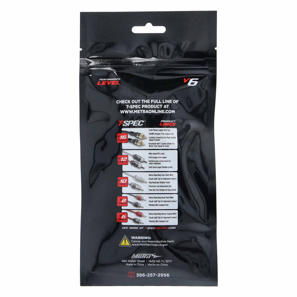 T-SPEC V6R1-5 RCA v6 Series 2-Channel Audio Cable - 1.5 FT