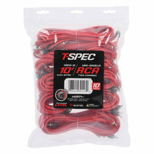 Charger l'image dans la galerie, T-SPEC V6R10-10 RCA v6 Series 2-Channel Audio Cable - 10 FT - 10 Pack