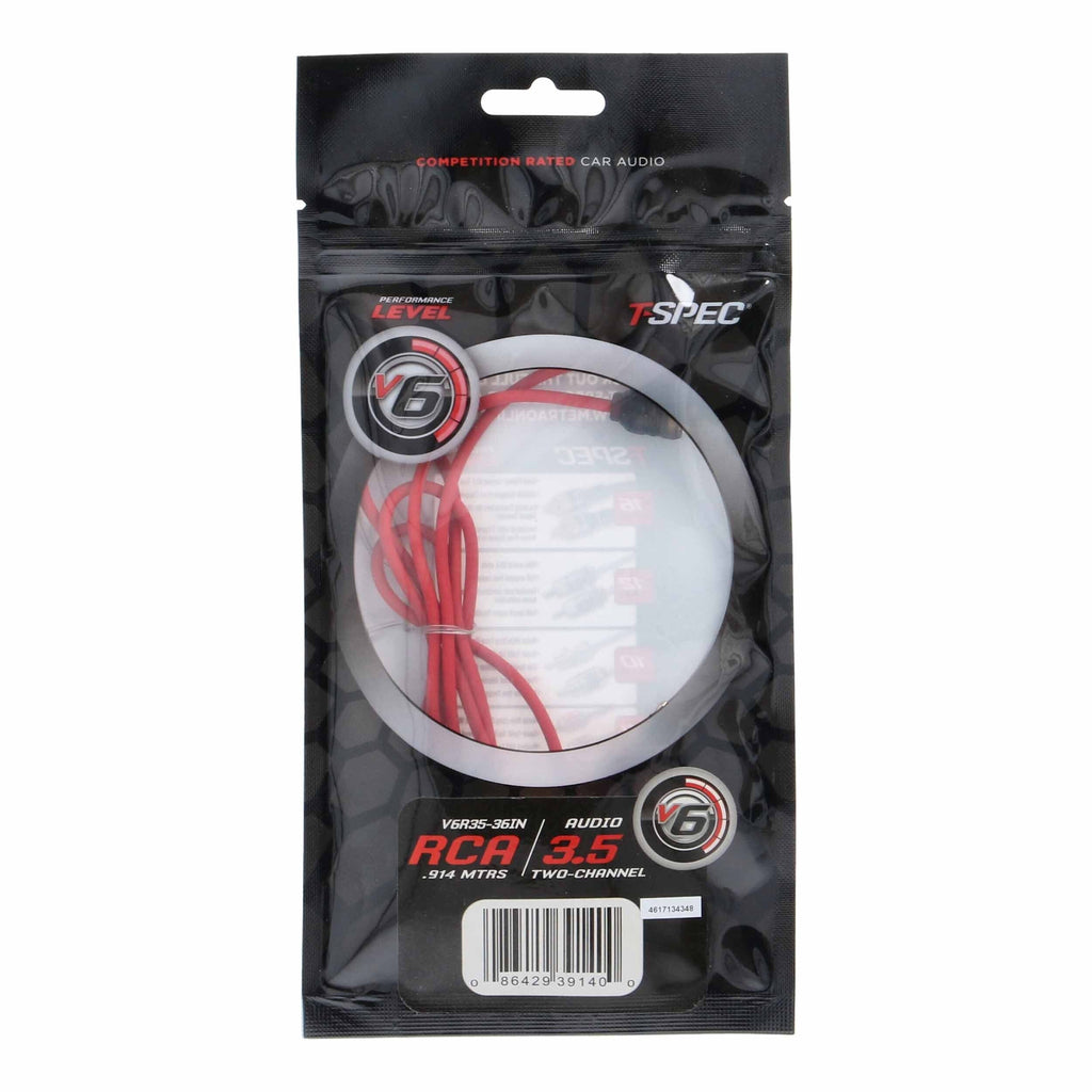 T-SPEC V6R35-36IN v6 Series 2-Channel RCA to 3.5MM Jack - 36 Inch