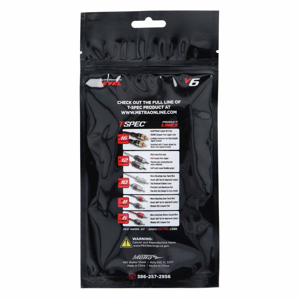 T-SPEC V6R35-6IN v6 Series 2-Channel RCA to 3.5MM Jack - 6 Inch