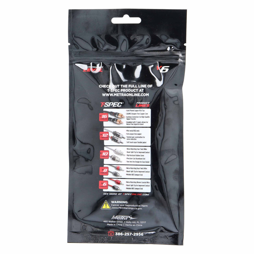 T-SPEC V6R35-72IN V6 Series 2-Channel RCA to 3.5MM Jack - 72 Inch