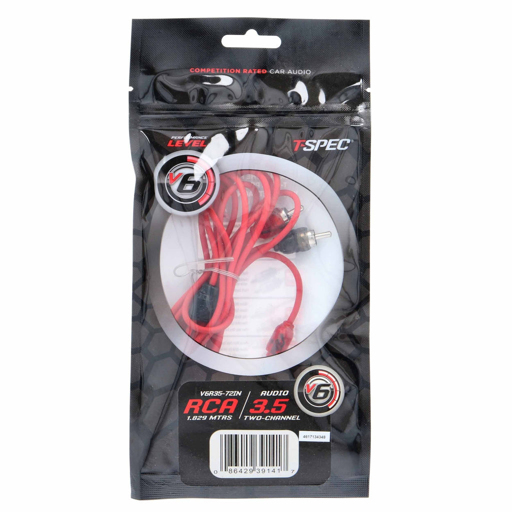 T-SPEC V6R35-72IN V6 Series 2-Channel RCA to 3.5MM Jack - 72 Inch