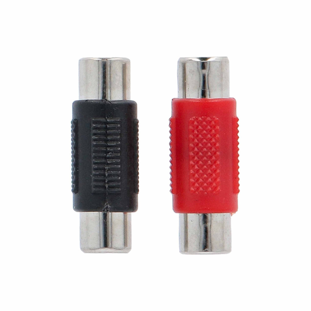 T-SPEC V6RCA-BFN Female to Female Nickel Plated RCA Barrel Adapter - 2 Pack