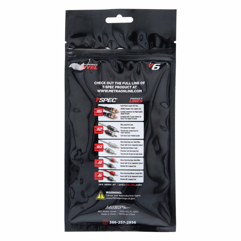 T-SPEC V6RY1 RCA v6 Series 2-Channel Audio Cable - 1F-2M