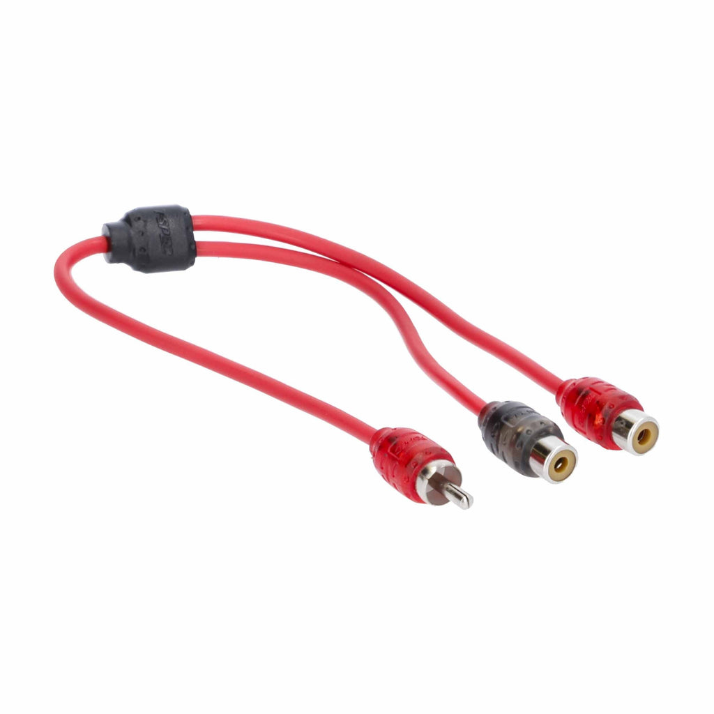 T-SPEC V6RY2-10 RCA v6 Series 2-Channel Audio Y Cable - 1M-2F - 10 Pack