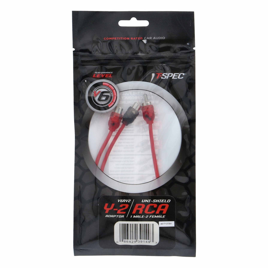 T-SPEC V6RY2 RCA v6 Series 2-Channel Audio Cable - 1M-2F