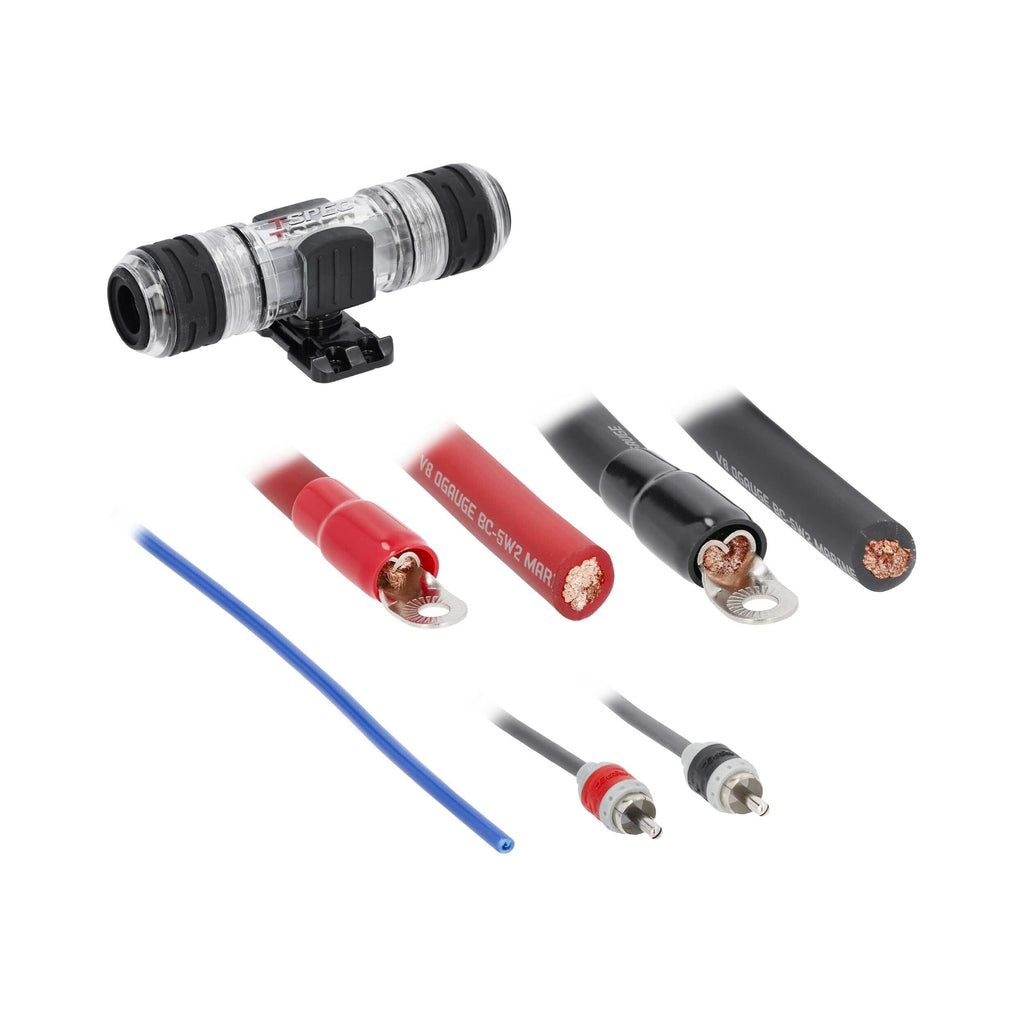 T-SPEC V8-AK1 v8 1/0 AWG Amp Kit - 3800 W with RCA Cable