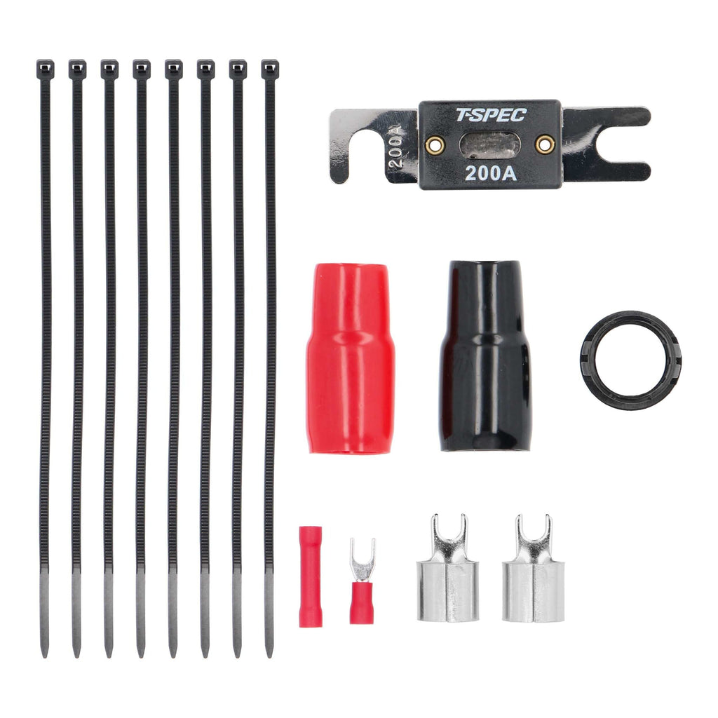 T-SPEC V8-AK1 v8 1/0 AWG Amp Kit - 3800 W with RCA Cable