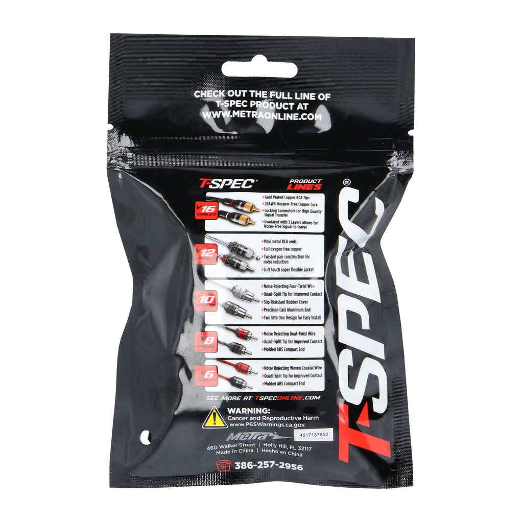 T-SPEC V8-RTN10-20 4 AWG 3/8IN Ring Terminal 20pk - v8 SERIES