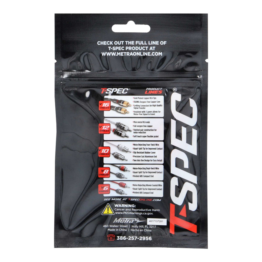 T-SPEC V8-RTN10 4 AWG 3/8IN Ring Terminal 5pk - v8 SERIES