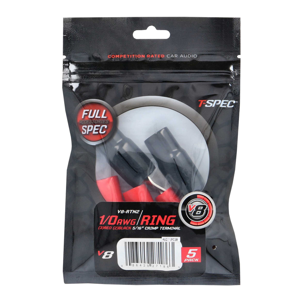 T-SPEC V8-RTN2 1/0 AWG 5/16IN Ring Terminal 5pk - v8 SERIES