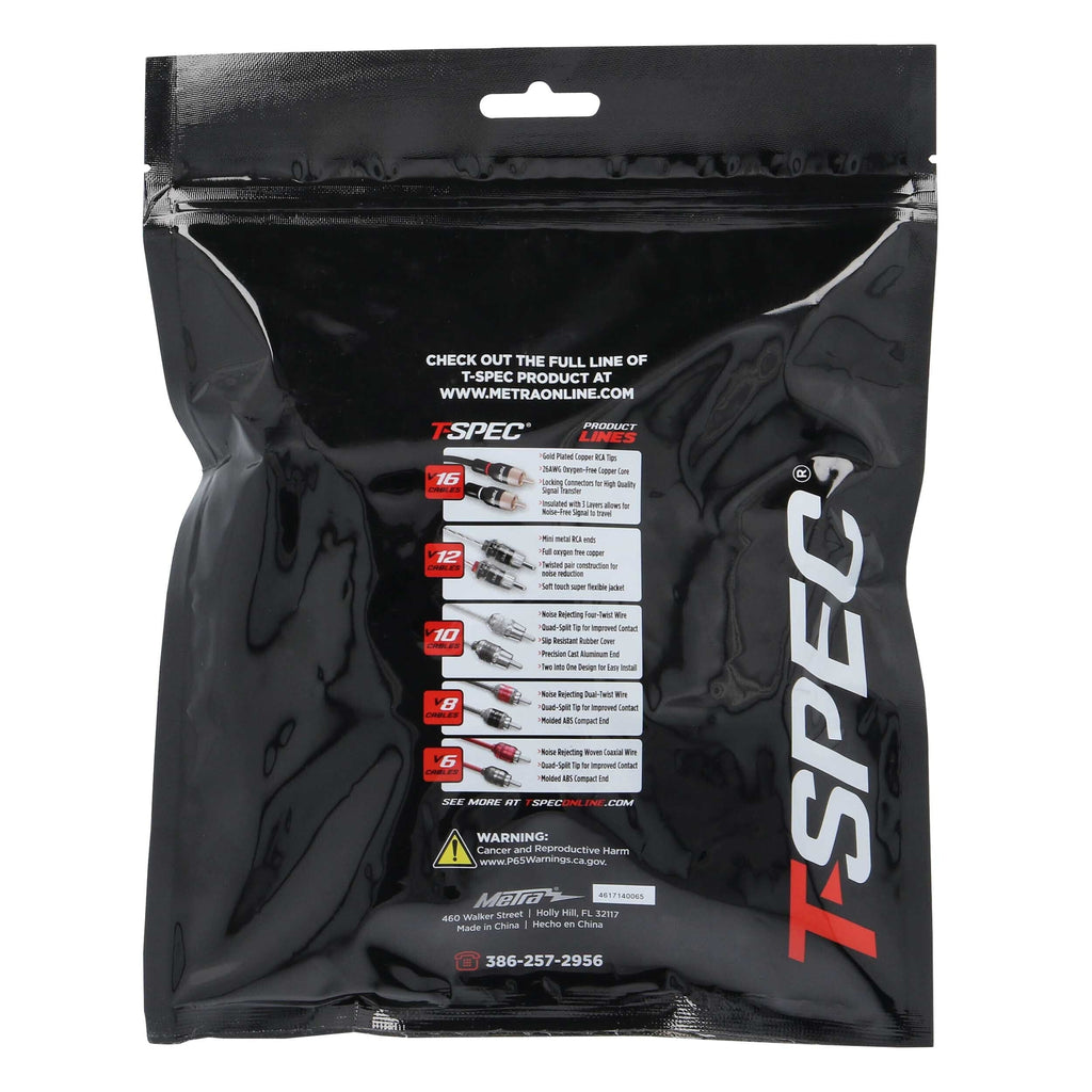 T-SPEC V8-RTN3-20 1/0 AWG 3/8IN Ring Terminal 20pk - v8 SERIES