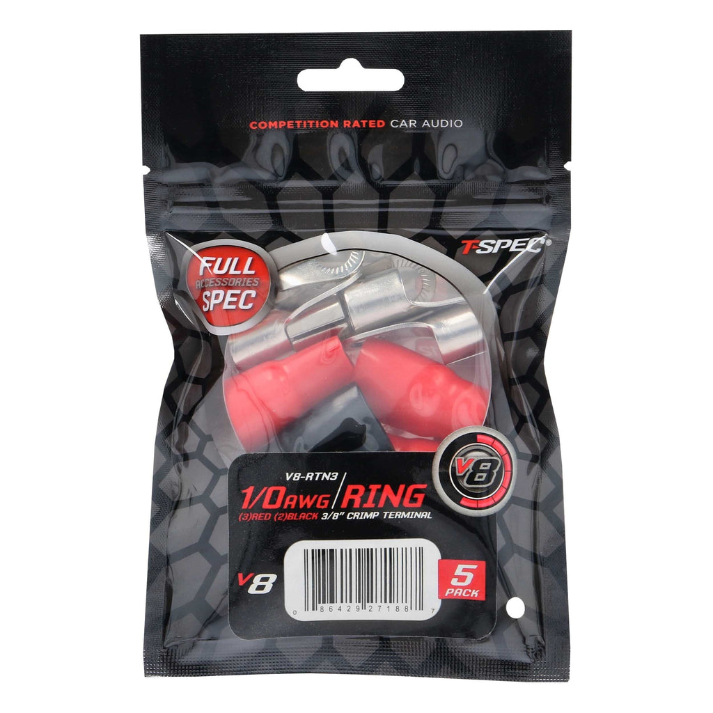 T-SPEC V8-RTN3 1/0 AWG 3/8IN Ring Terminal 5pk - v8 SERIES