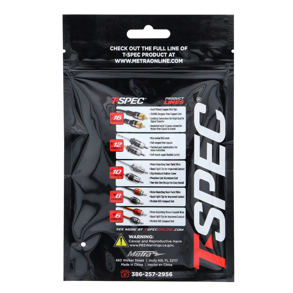 T-SPEC V8-ST2 8 AWG 1/4 inch Spade Terminals 5pk - v8 SERIES