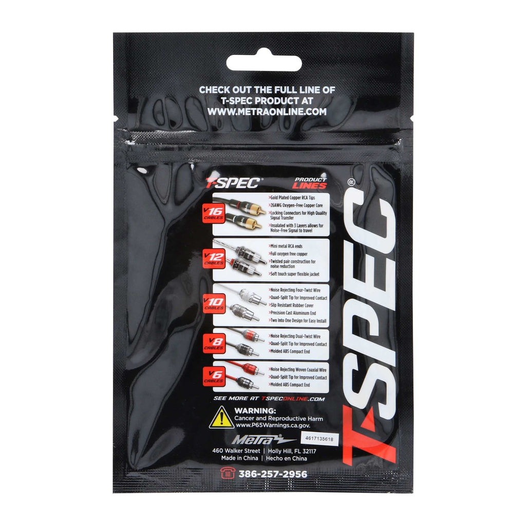 T-SPEC V8-ST3 8 AWG #10 Spade Terminals 5pk - v8 Series