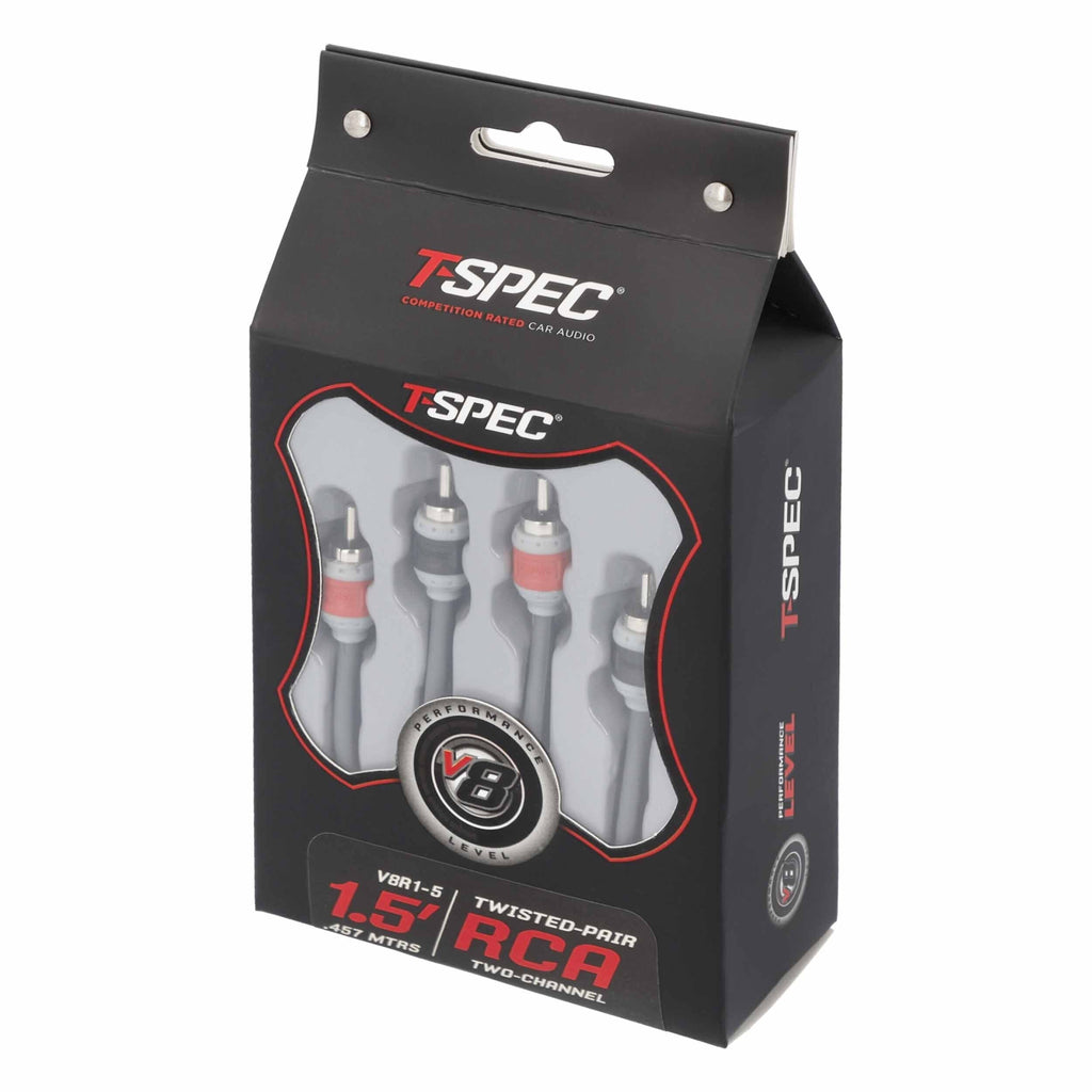 T-SPEC V8R1-5 RCA v8 Series 2-Channel Audio Cable - 1.5 FT