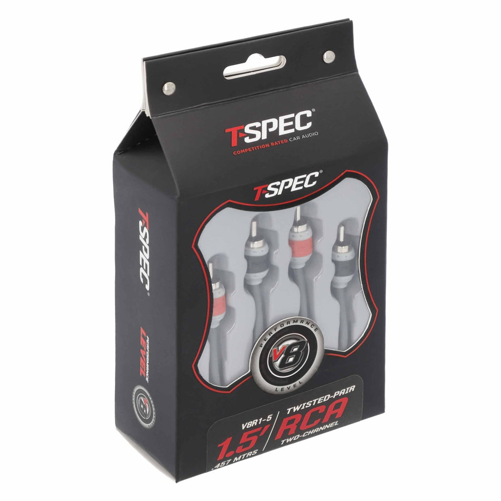 T-SPEC V8R1-5 RCA v8 Series 2-Channel Audio Cable - 1.5 FT