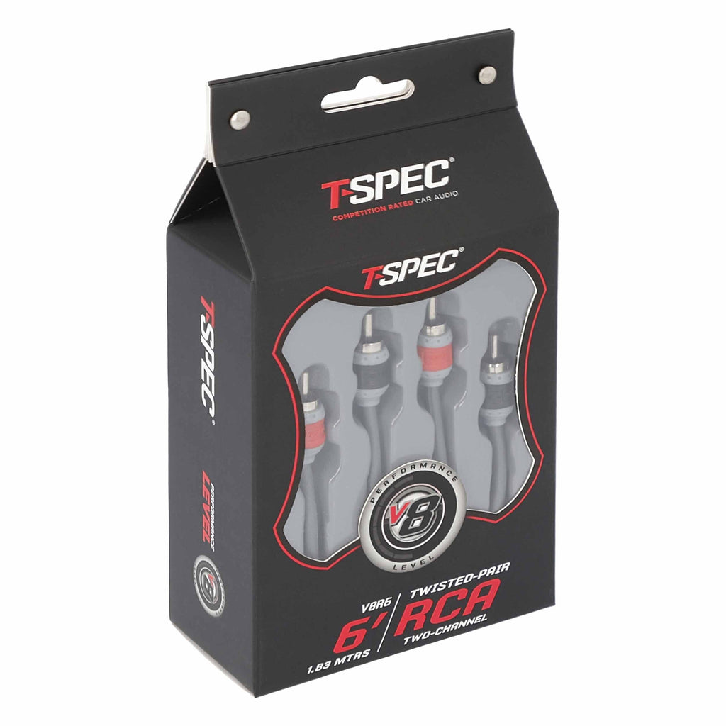T-SPEC V8R6 RCA v8 Series 2-Channel Audio Cable - 6 FT